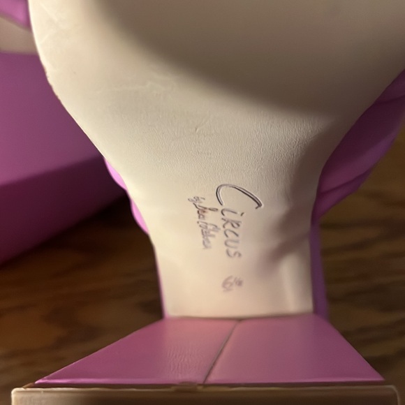 Circus By Sam Edelman Marianna Pink Chunky Heel Sandals Size 6.5 - Picture 9 of 9